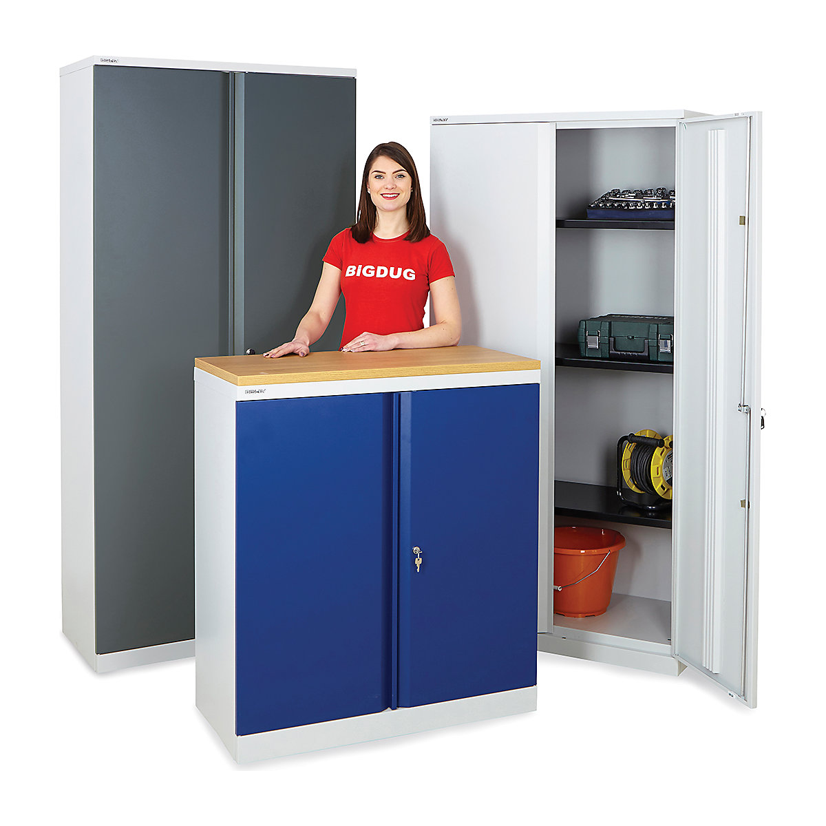 Bisley Steel Workplace Cupboards (Product illustration 2)-1