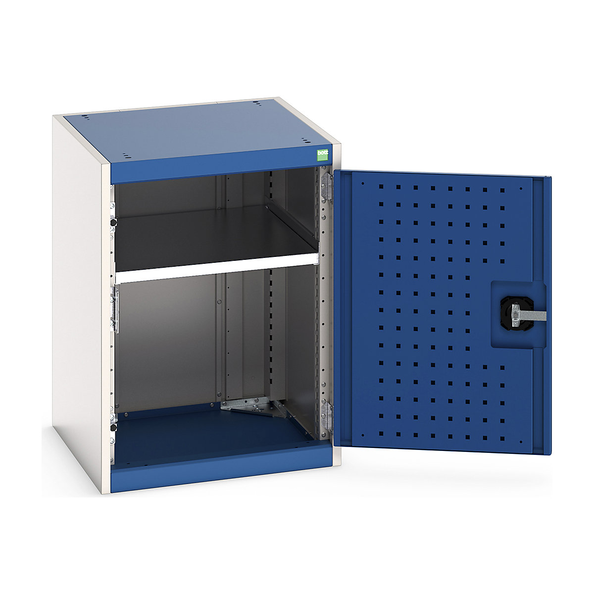 Bott Cubio Cupboard with Perfo Lined Doors