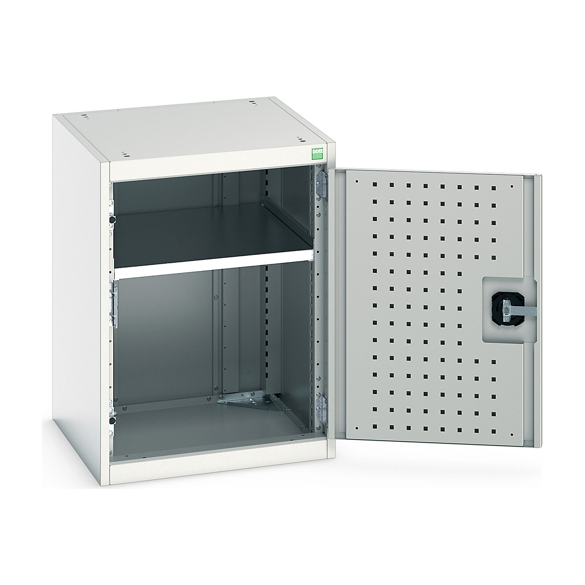 Bott Cubio Cupboard with Perfo Lined Doors