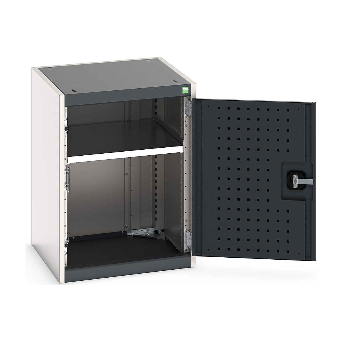 Bott Cubio Cupboard with Perfo Lined Doors