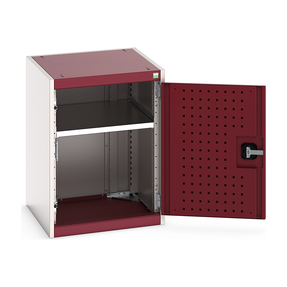 Bott Cubio Cupboard with Perfo Lined Doors