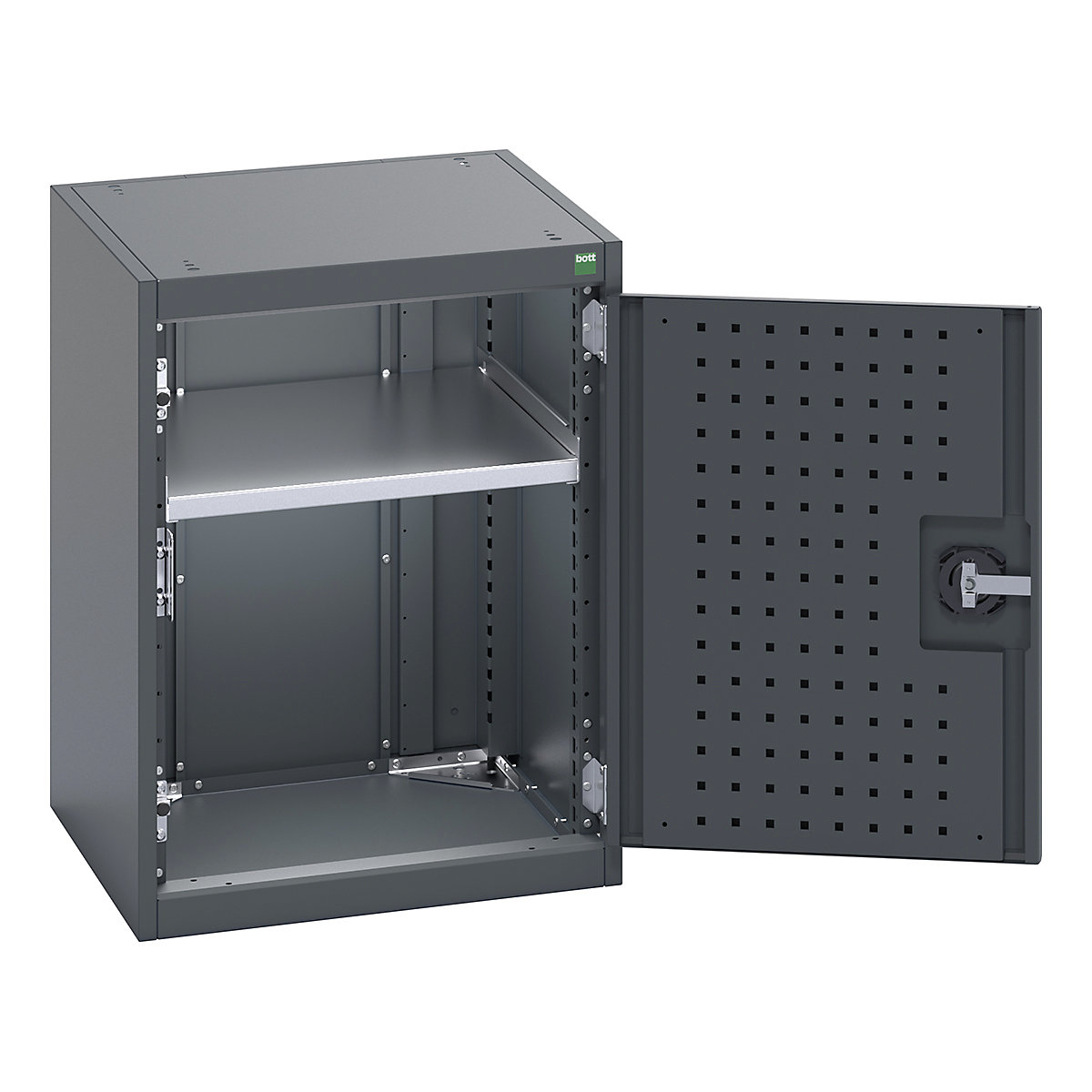 Bott Cubio Cupboard with Perfo Lined Doors
