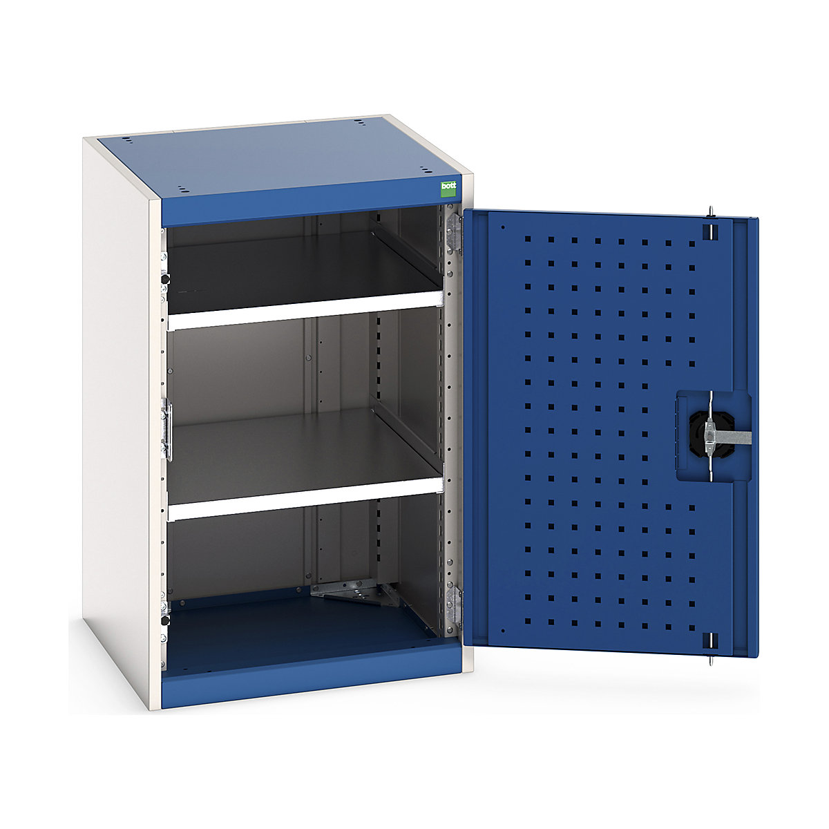 Bott Cubio Cupboard with Perfo Lined Doors