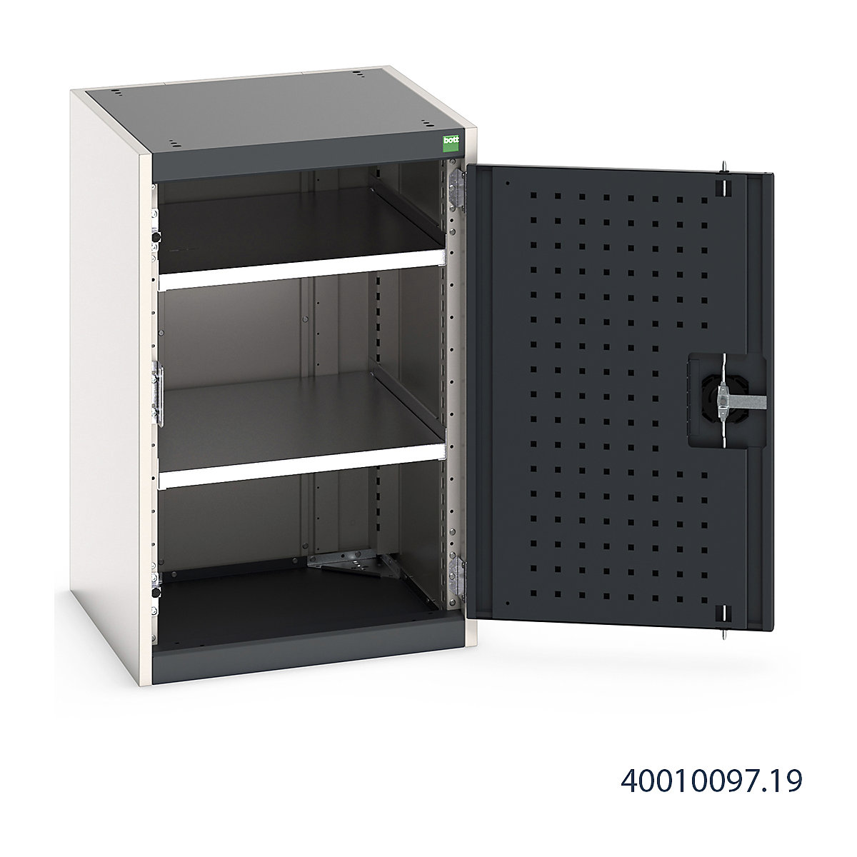 Bott Cubio Cupboard with Perfo Lined Doors (Product illustration 14)-13