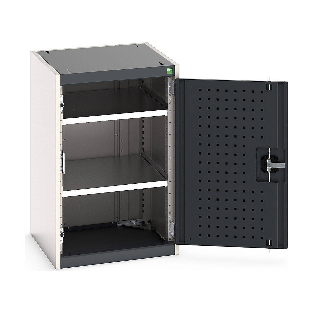 Bott Cubio Cupboard with Perfo Lined Doors