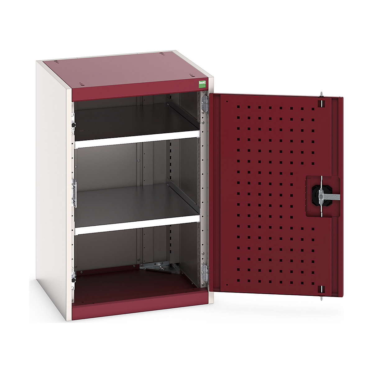 Bott Cubio Cupboard with Perfo Lined Doors