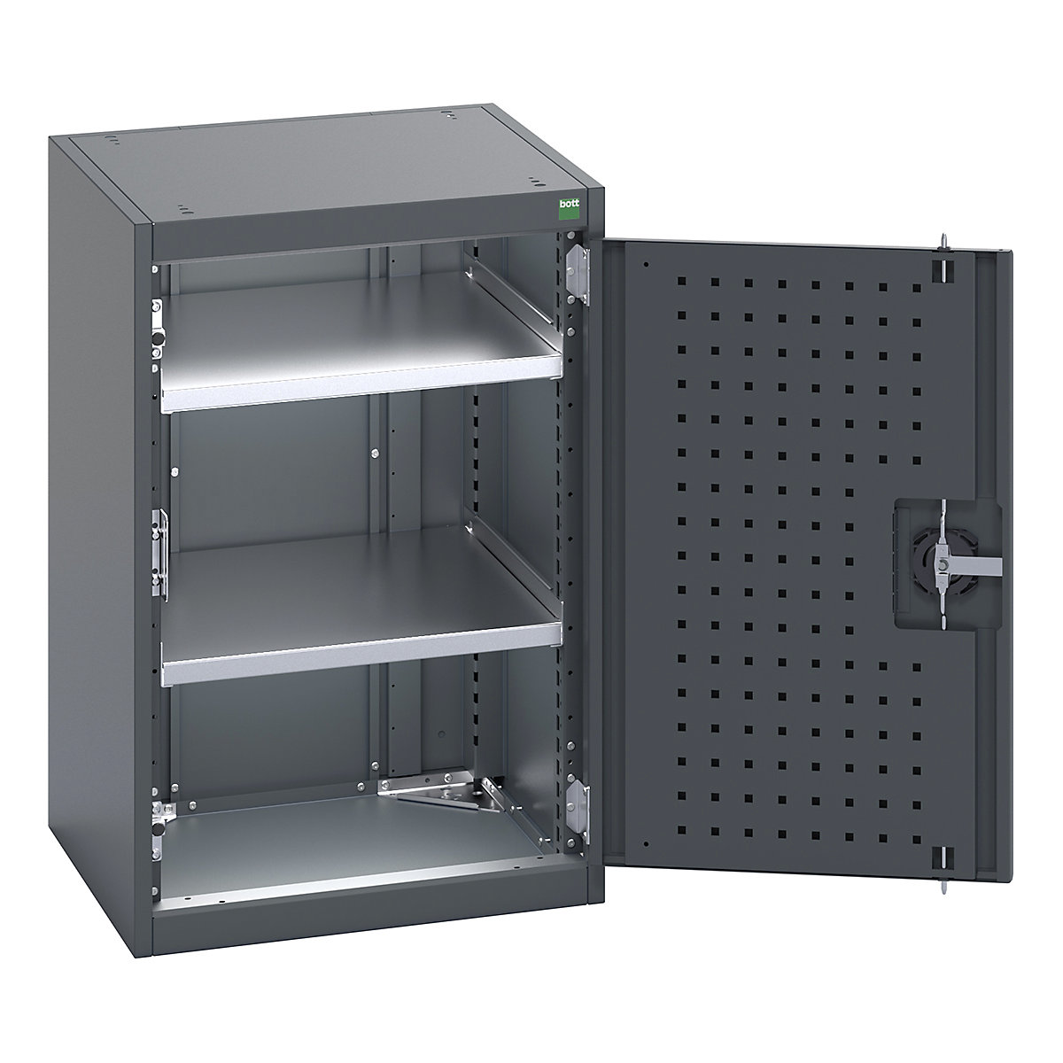 Bott Cubio Cupboard with Perfo Lined Doors