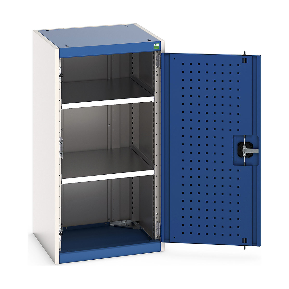 Bott Cubio Cupboard with Perfo Lined Doors