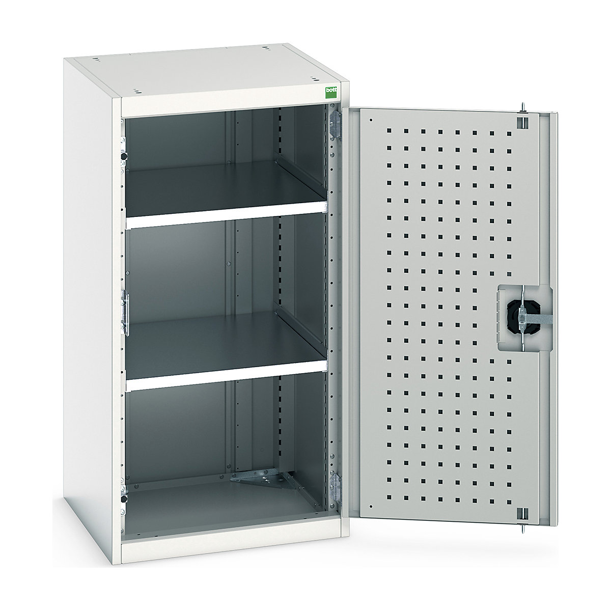 Bott Cubio Cupboard with Perfo Lined Doors