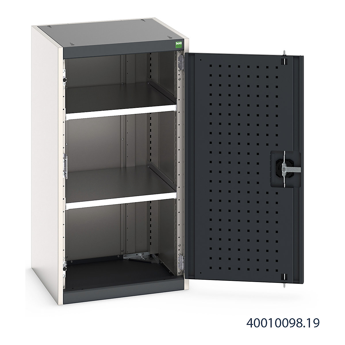 Bott Cubio Cupboard with Perfo Lined Doors (Product illustration 13)-12