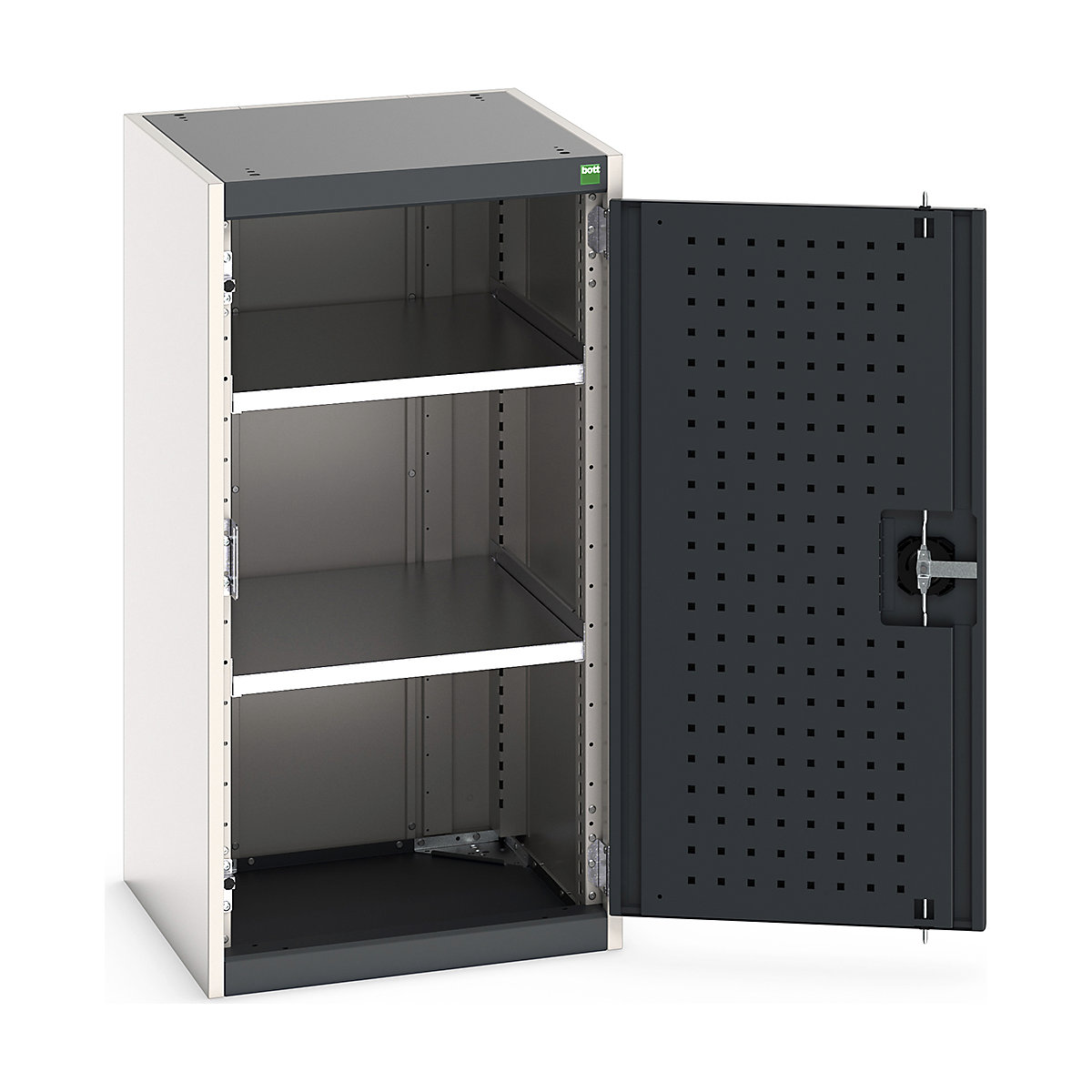 Bott Cubio Cupboard with Perfo Lined Doors