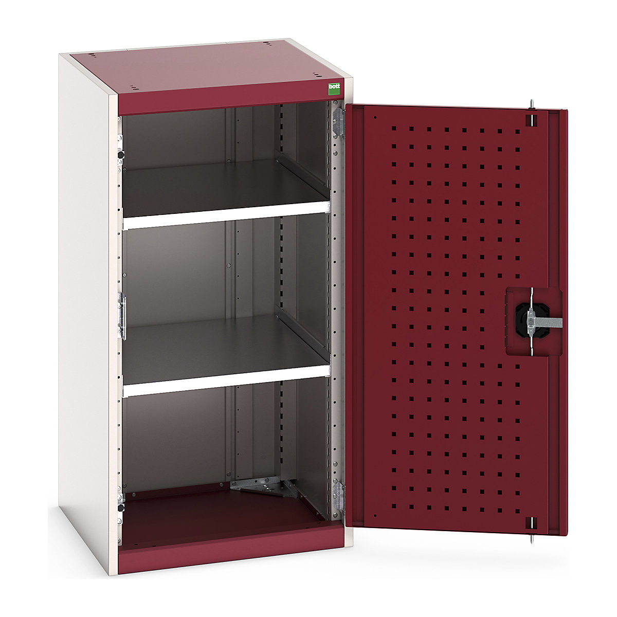 Bott Cubio Cupboard with Perfo Lined Doors
