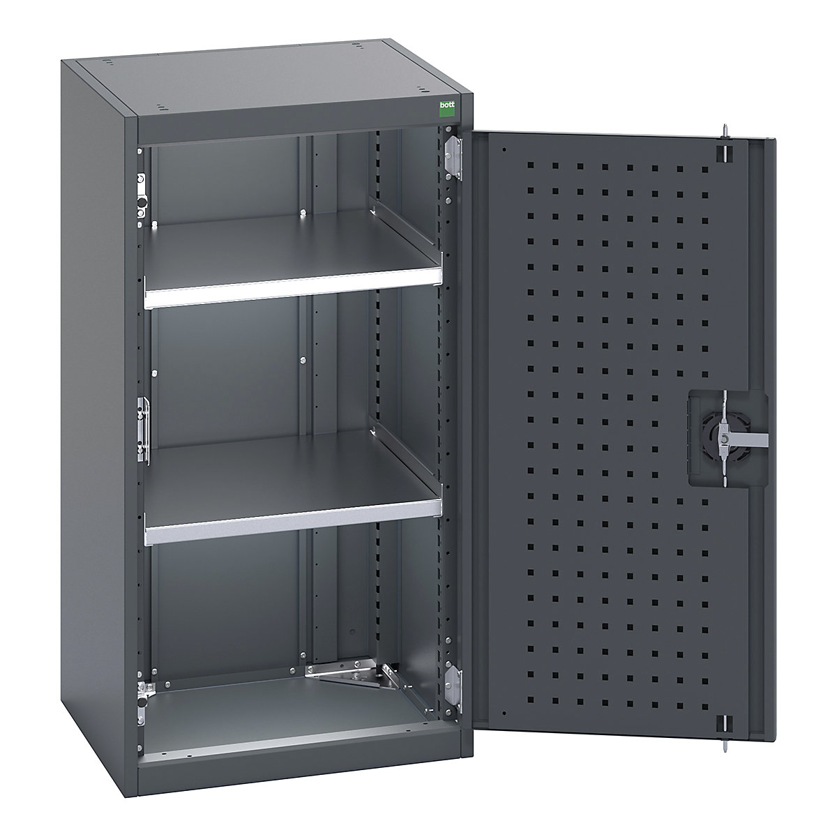 Bott Cubio Cupboard with Perfo Lined Doors