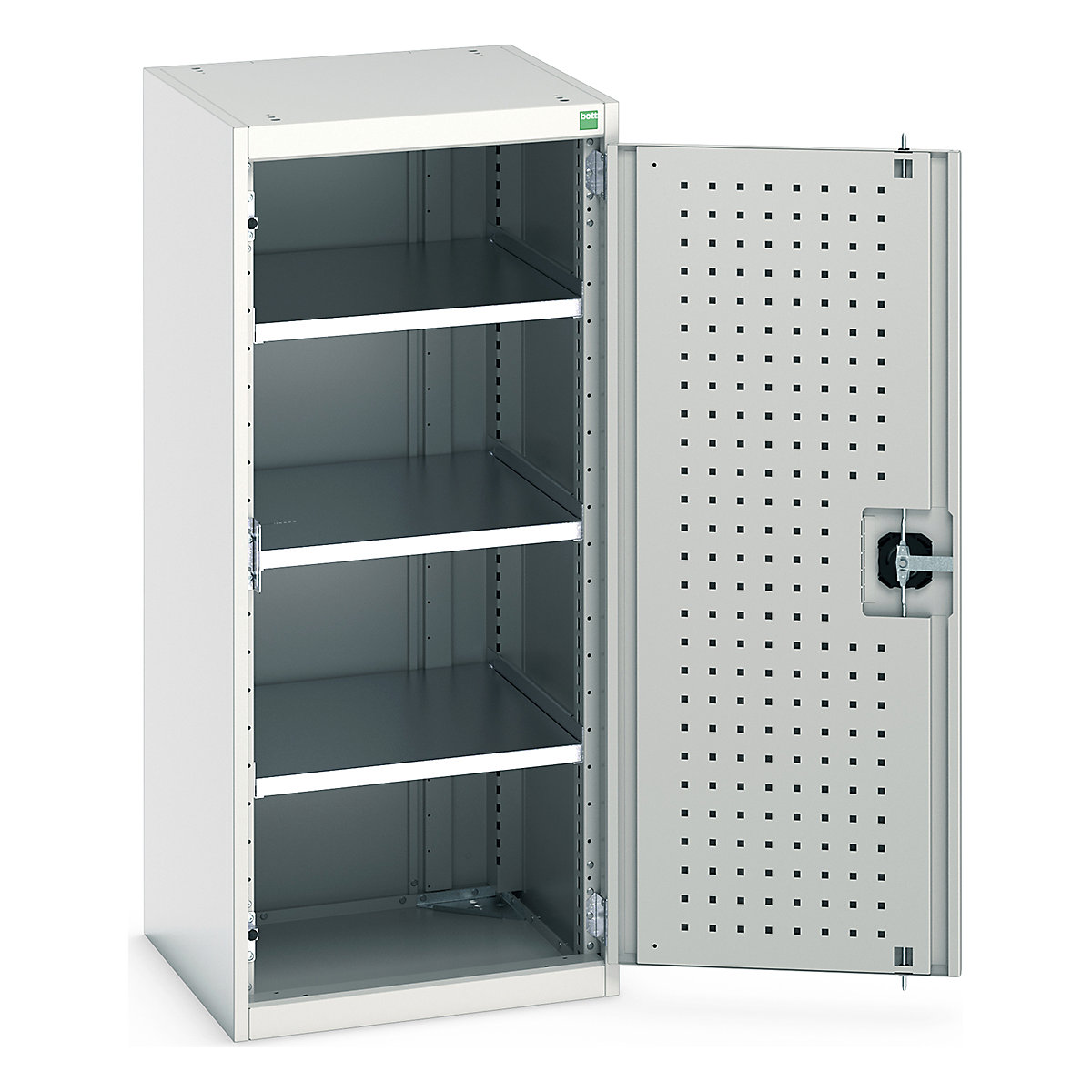 Bott Cubio Cupboard with Perfo Lined Doors