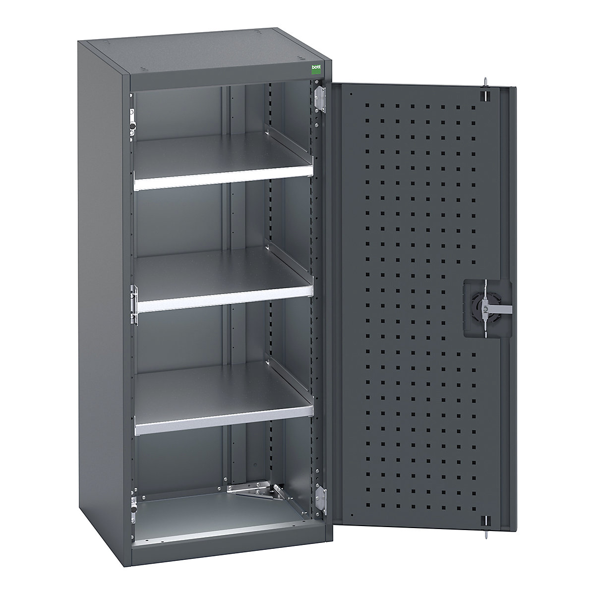 Bott Cubio Cupboard with Perfo Lined Doors