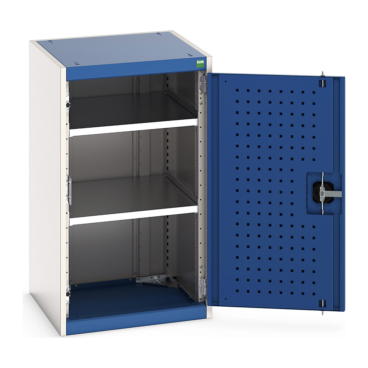 Bott Cubio Cupboard with Perfo Lined Doors