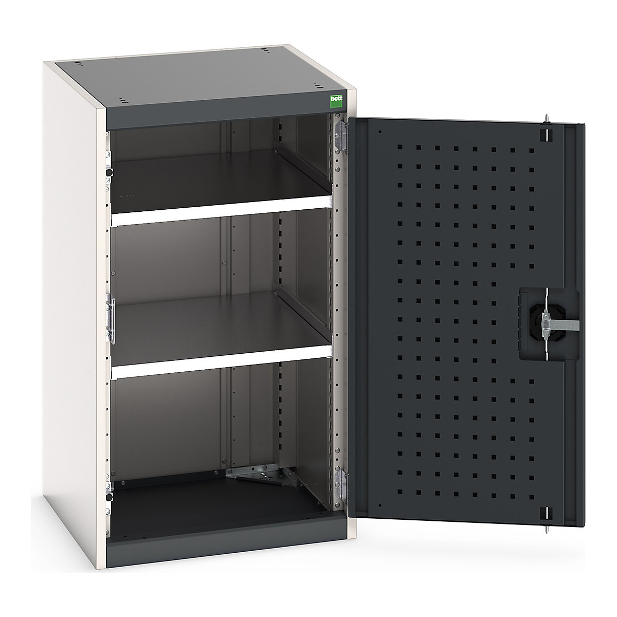 Bott Cubio Cupboard with Perfo Lined Doors