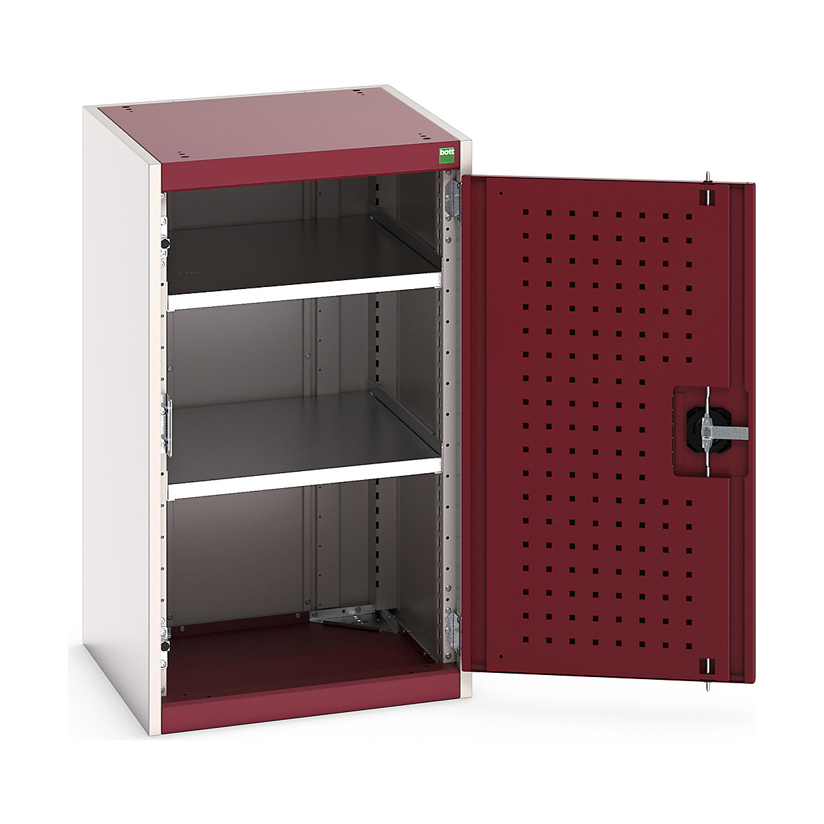 Bott Cubio Cupboard with Perfo Lined Doors