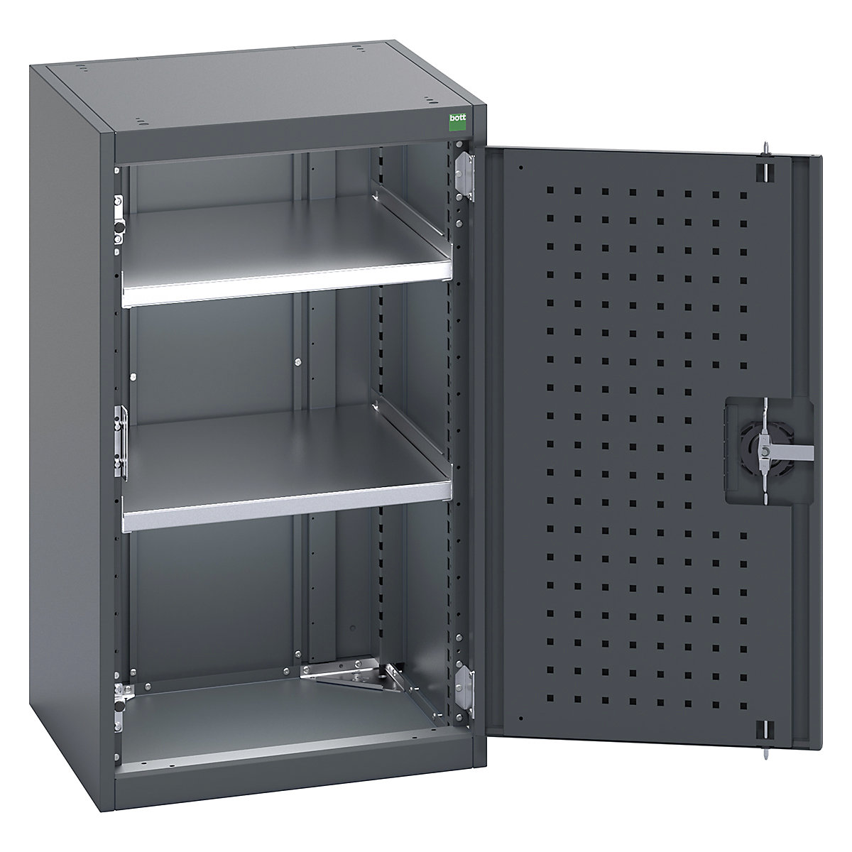 Bott Cubio Cupboard with Perfo Lined Doors