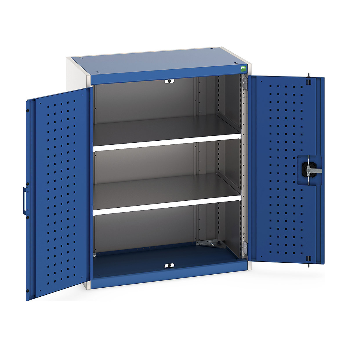 Bott Cubio Cupboard with Perfo Lined Doors
