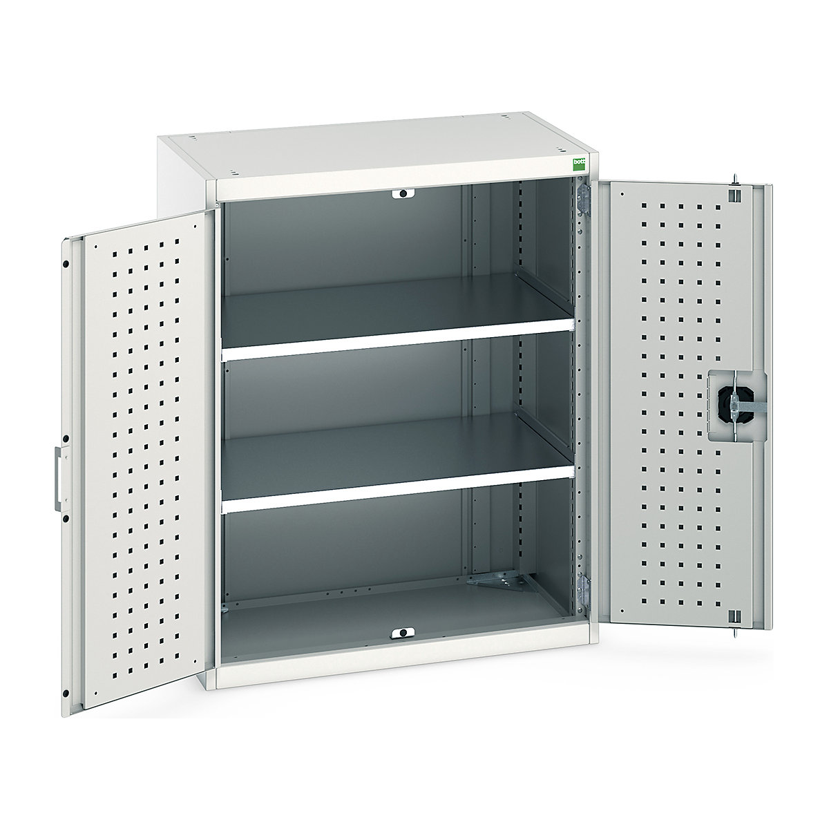 Bott Cubio Cupboard with Perfo Lined Doors