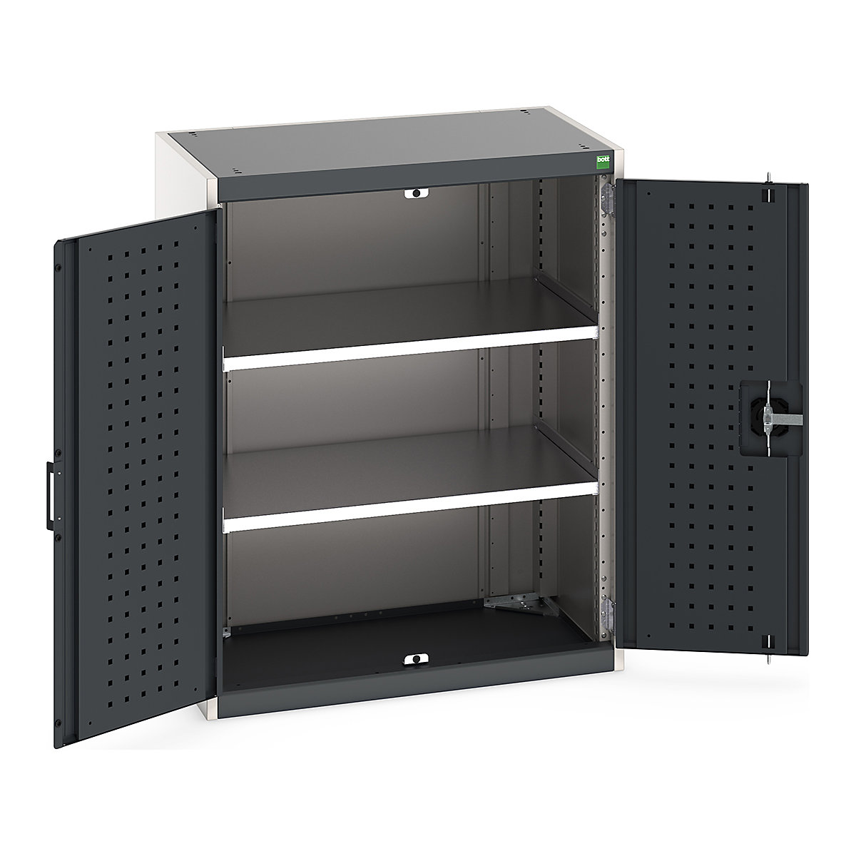 Bott Cubio Cupboard with Perfo Lined Doors