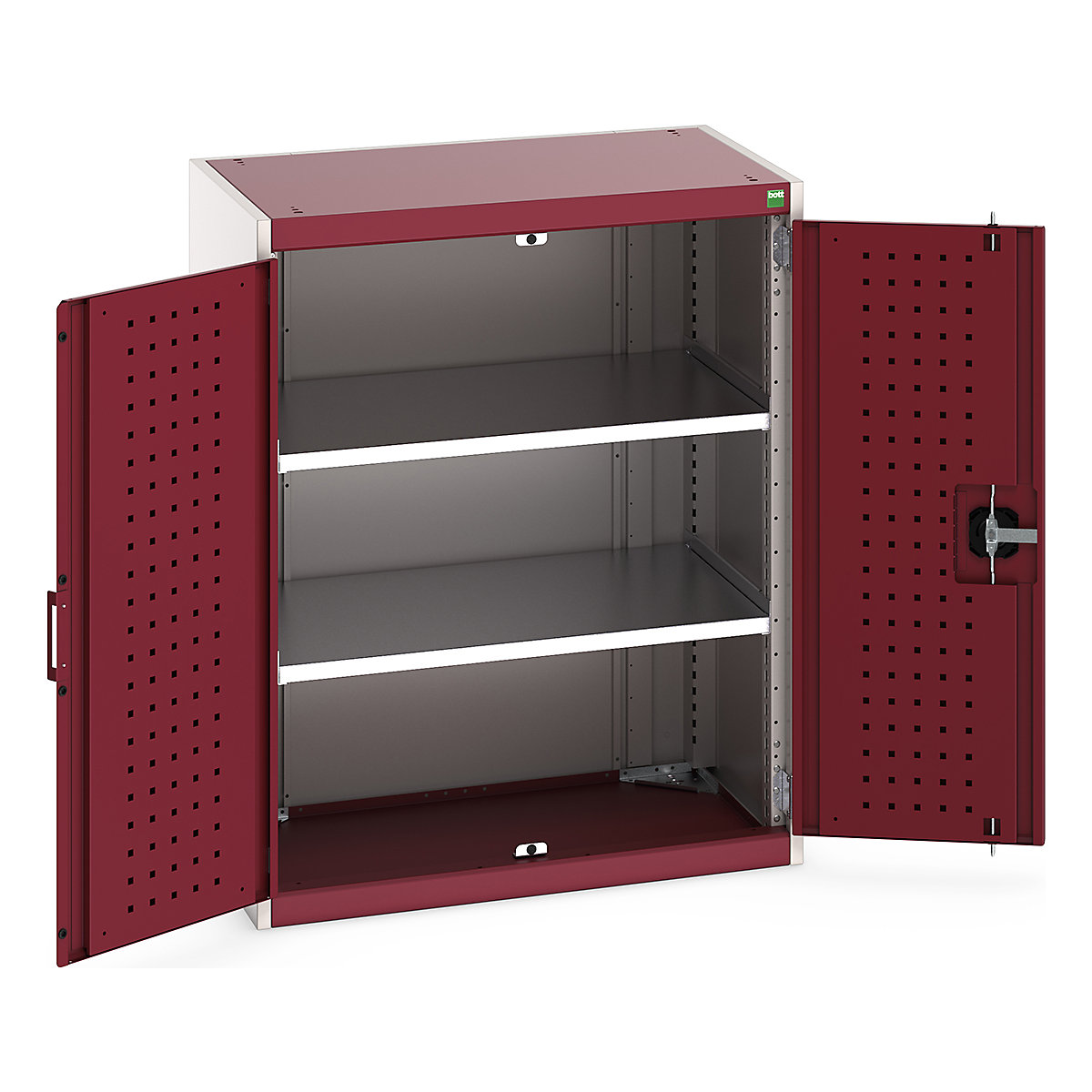 Bott Cubio Cupboard with Perfo Lined Doors