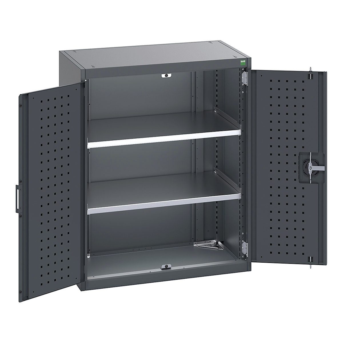 Bott Cubio Cupboard with Perfo Lined Doors
