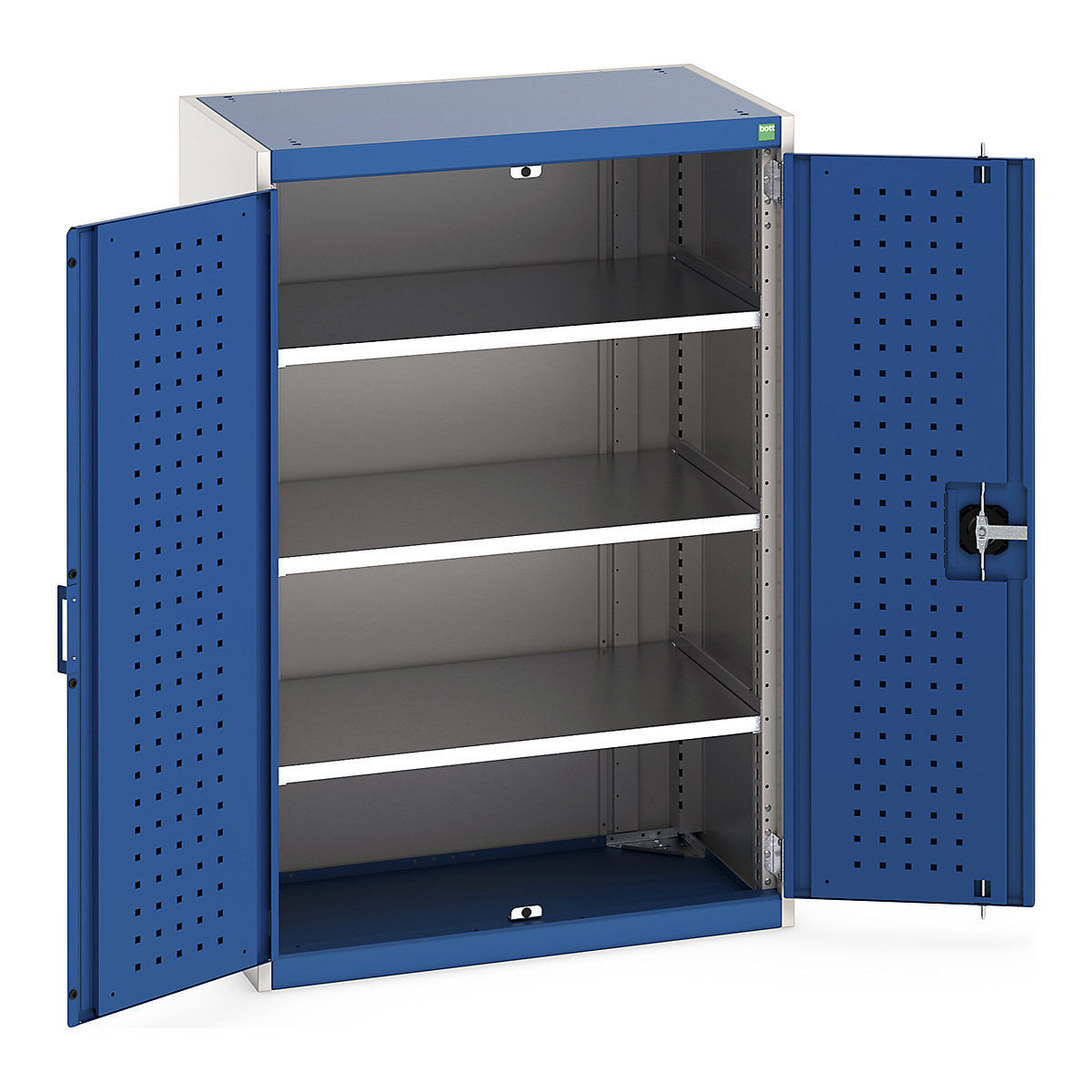 Bott Cubio Cupboard with Perfo Lined Doors