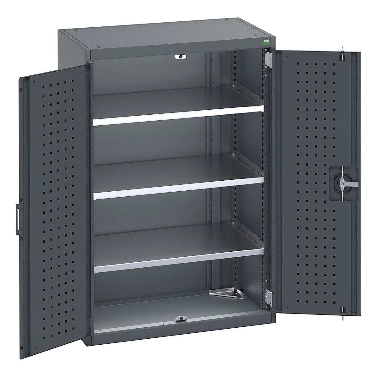 Bott Cubio Cupboard with Perfo Lined Doors