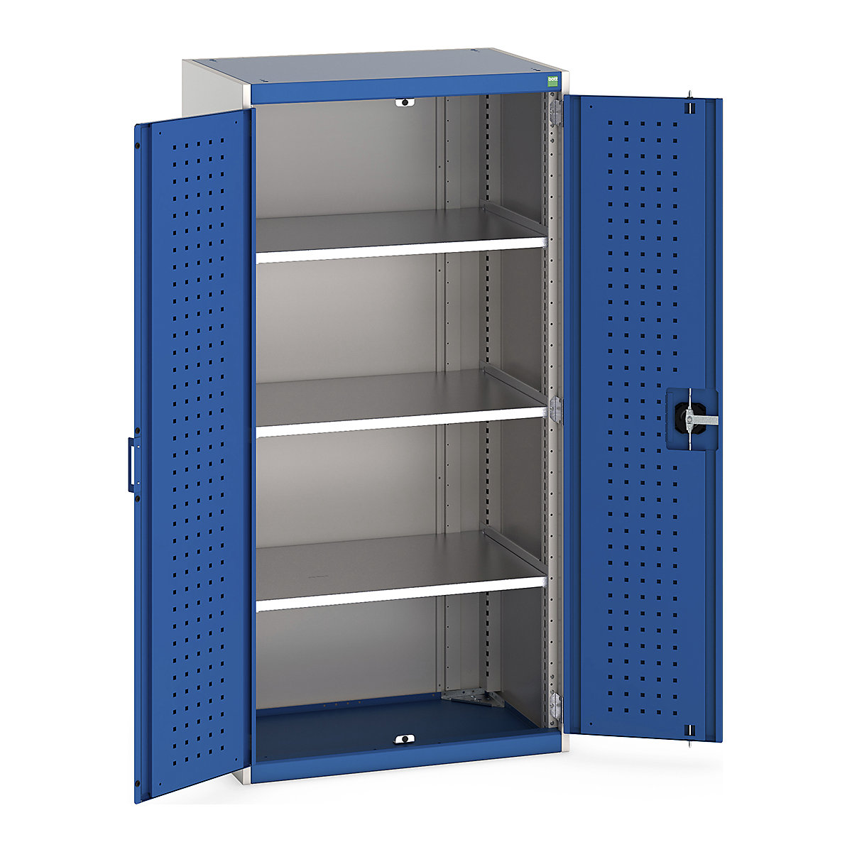 Bott Cubio Cupboard with Perfo Lined Doors