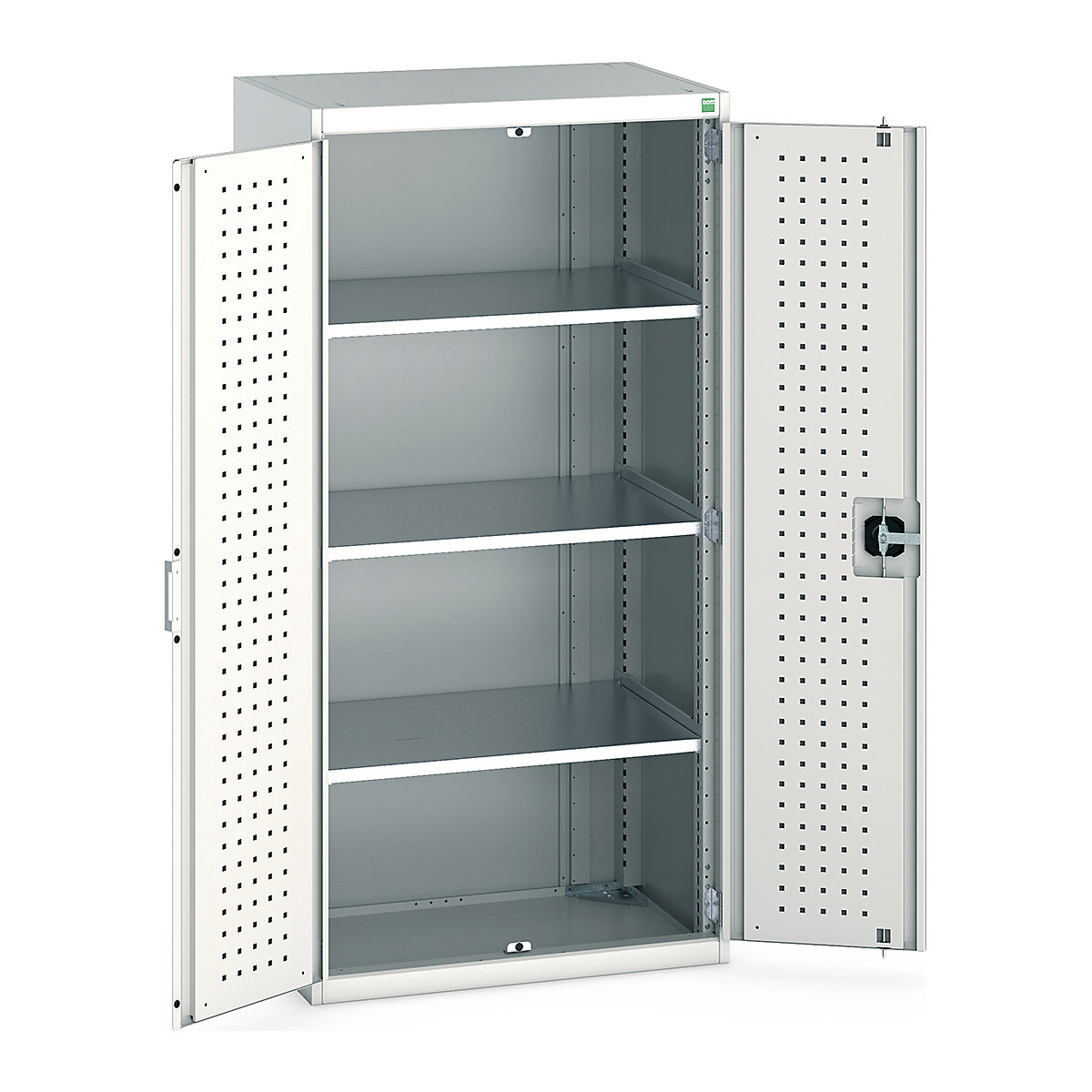 Bott Cubio Cupboard with Perfo Lined Doors