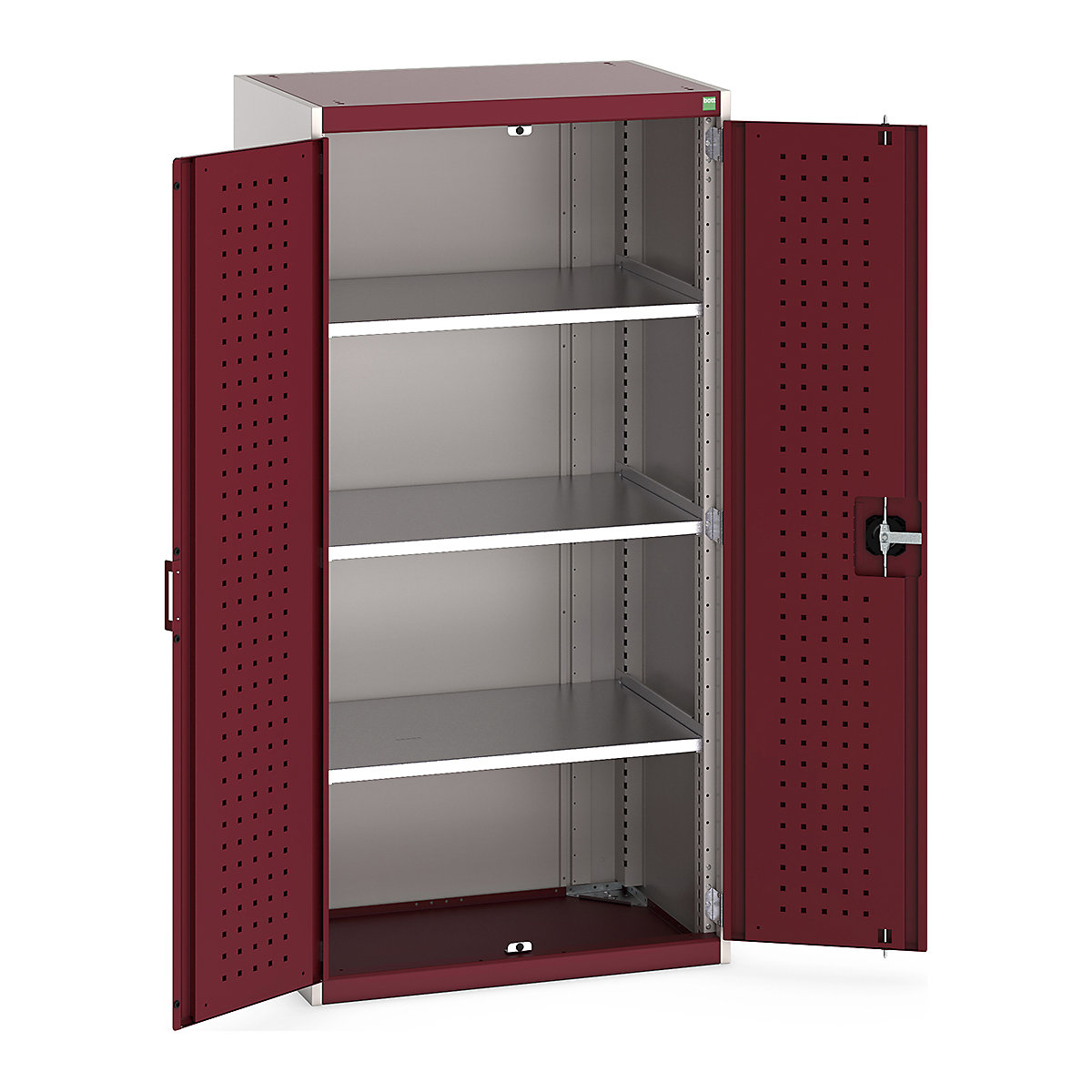Bott Cubio Cupboard with Perfo Lined Doors