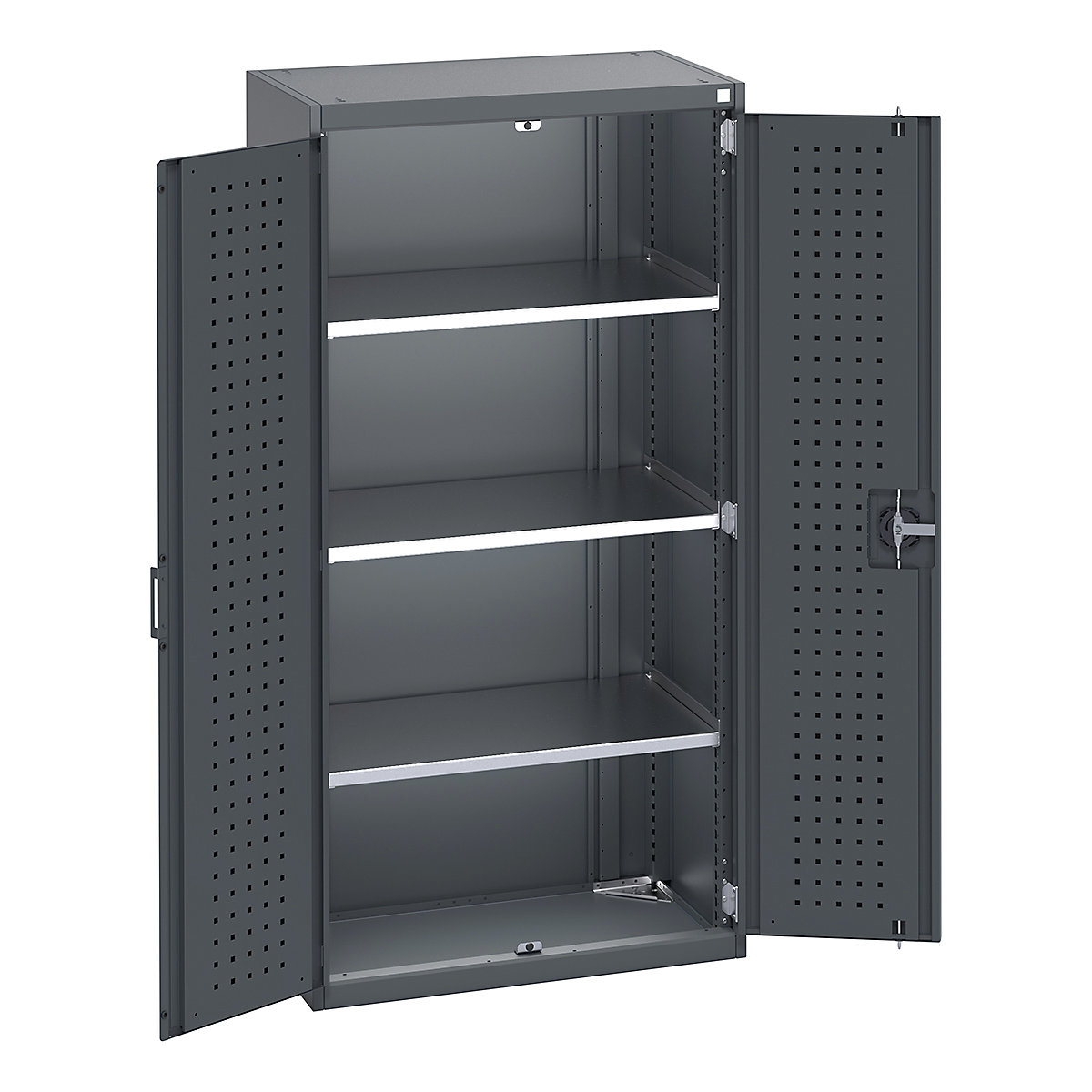 Bott Cubio Cupboard with Perfo Lined Doors