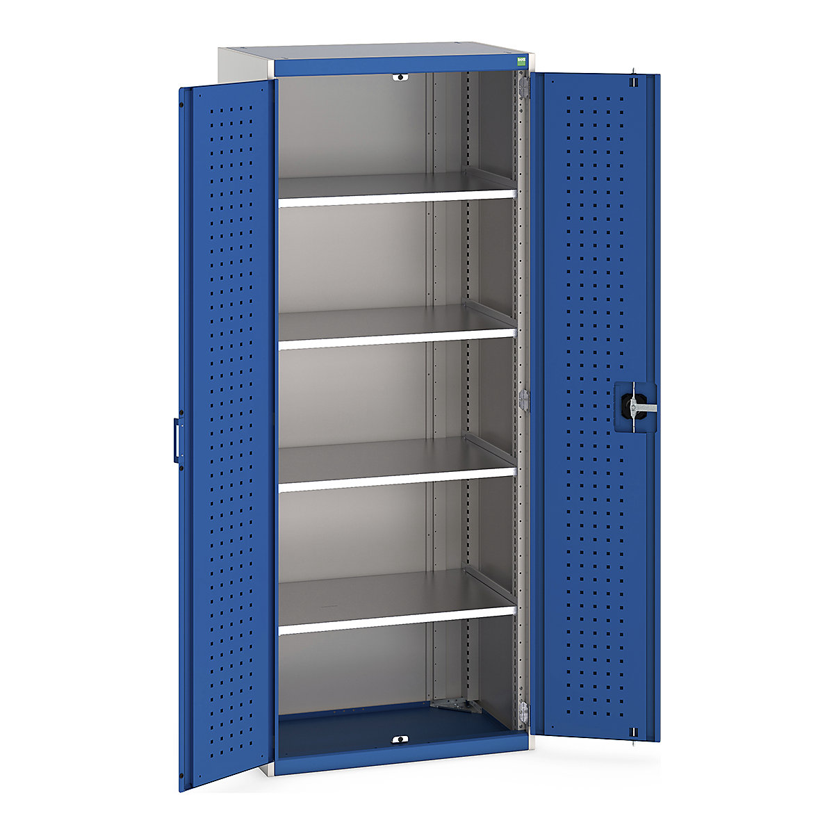 Bott Cubio Cupboard with Perfo Lined Doors