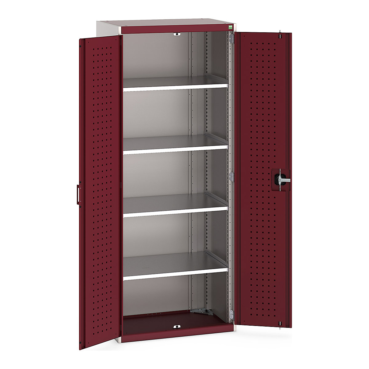Bott Cubio Cupboard with Perfo Lined Doors