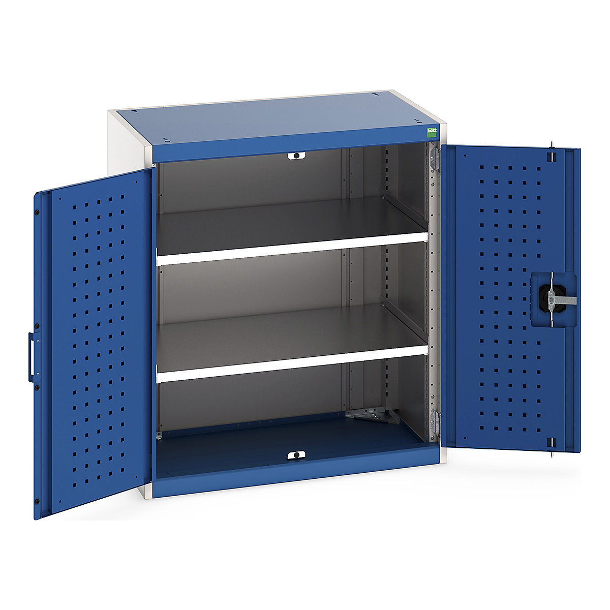 Bott Cubio Cupboard with Perfo Lined Doors