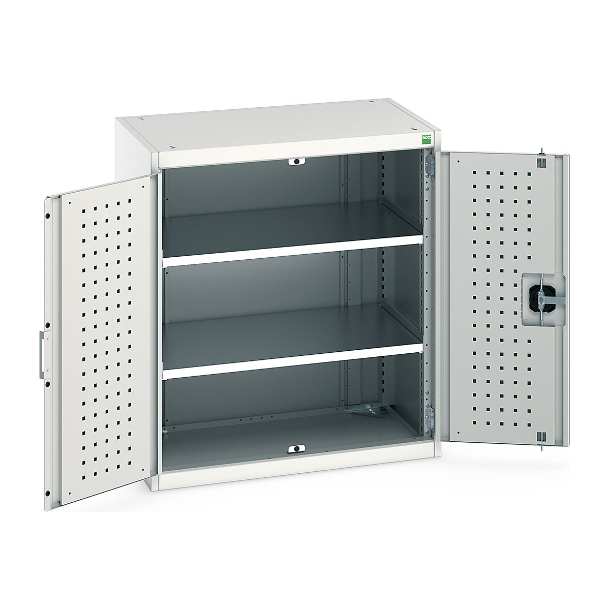 Bott Cubio Cupboard with Perfo Lined Doors