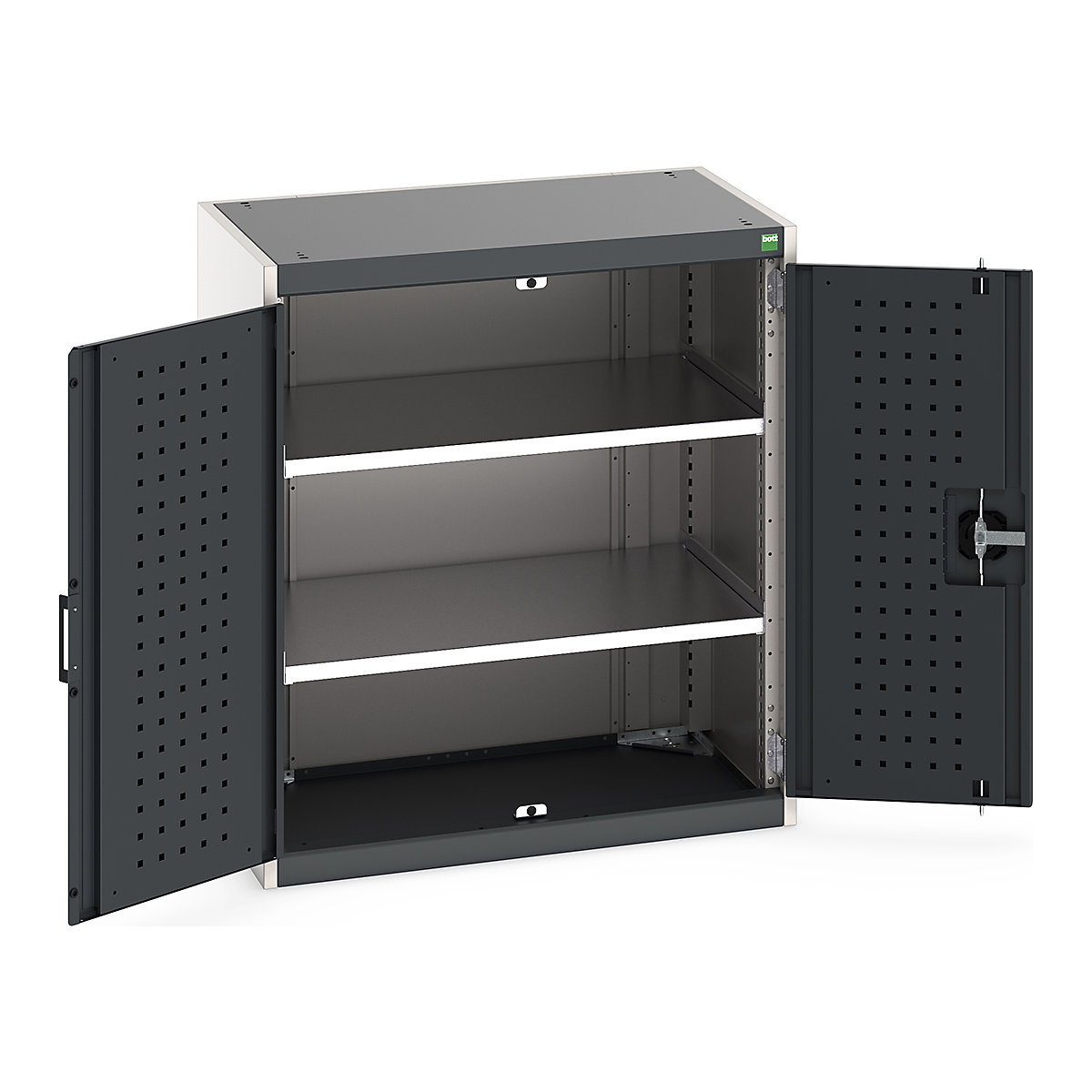 Bott Cubio Cupboard with Perfo Lined Doors