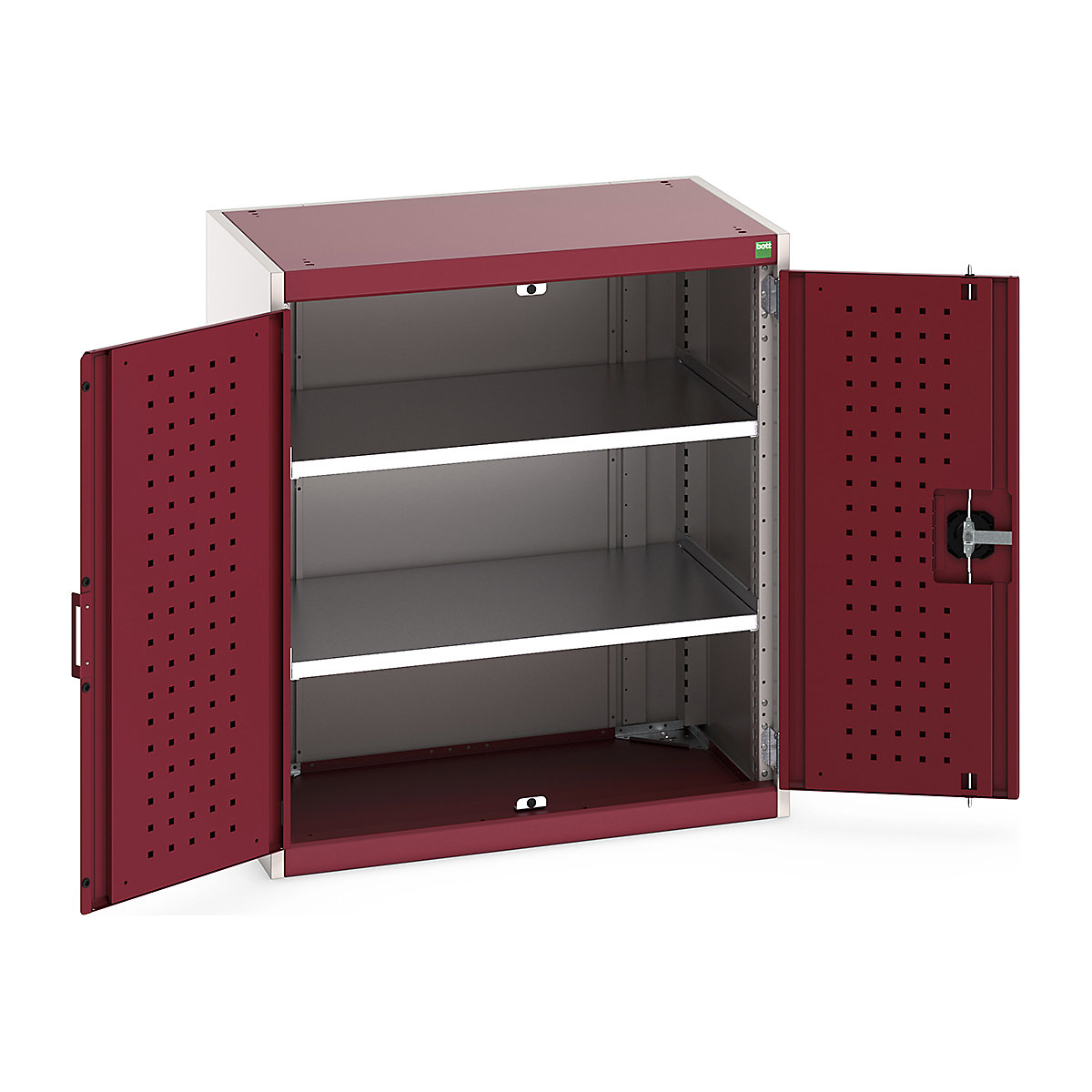 Bott Cubio Cupboard with Perfo Lined Doors