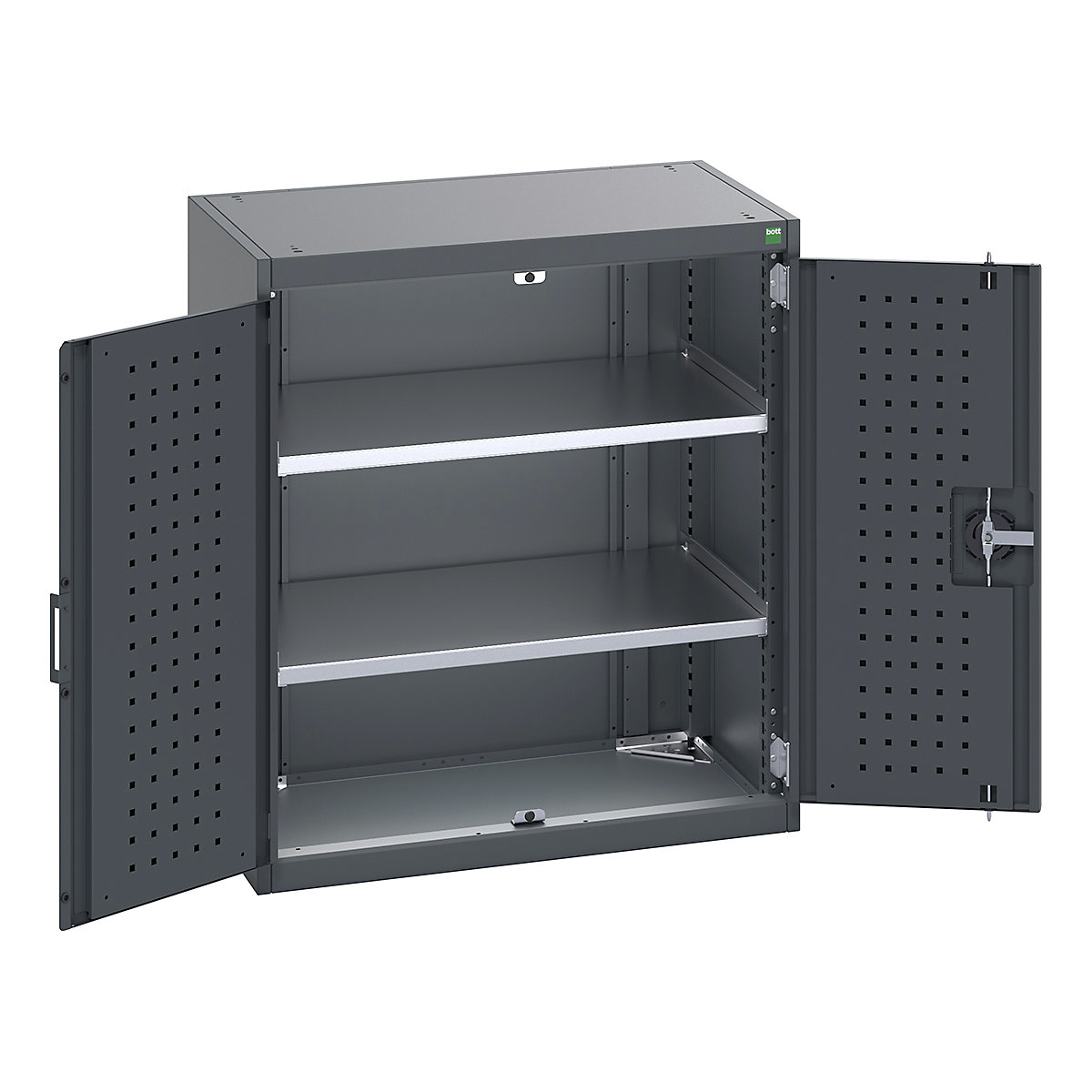 Bott Cubio Cupboard with Perfo Lined Doors