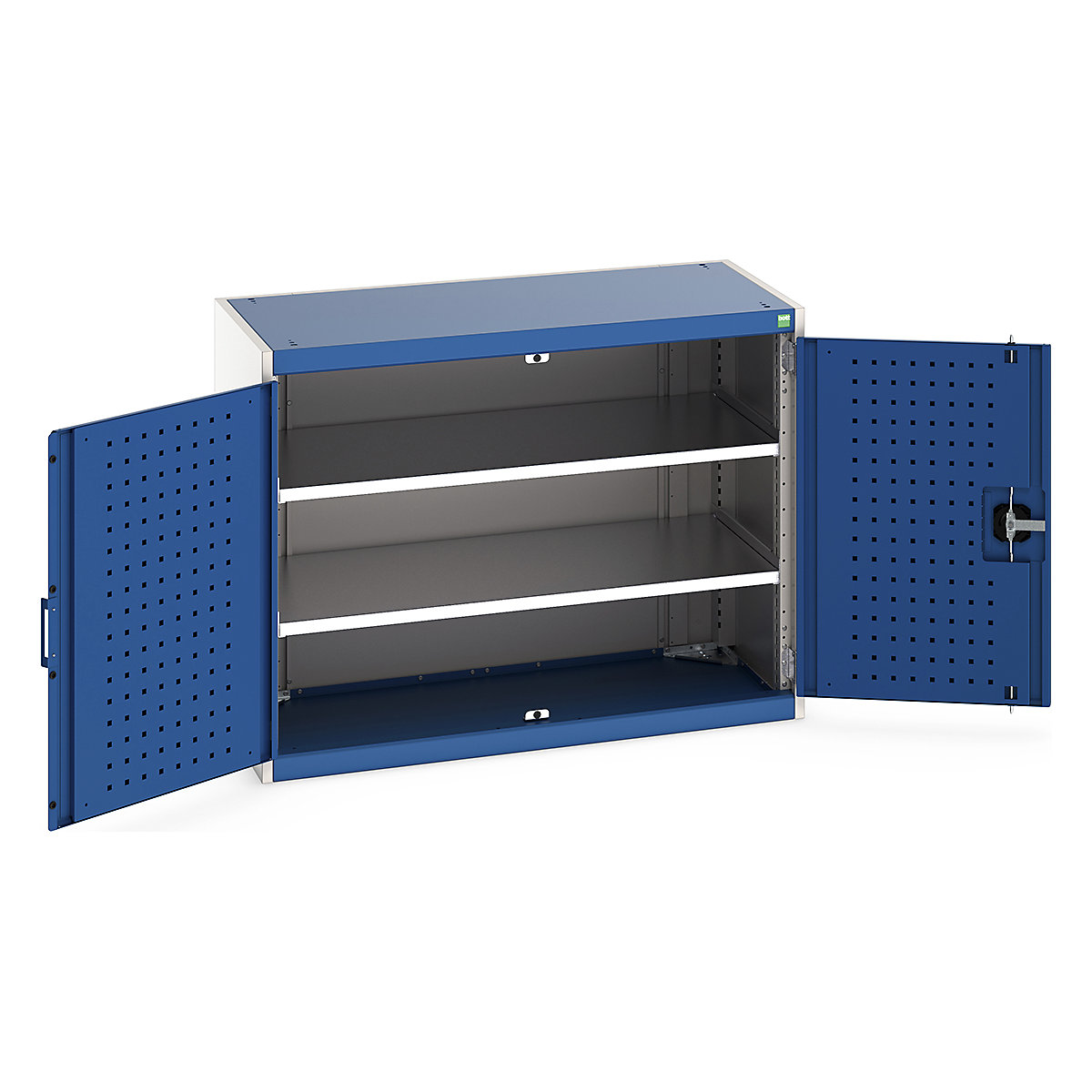 Bott Cubio Cupboard with Perfo Lined Doors