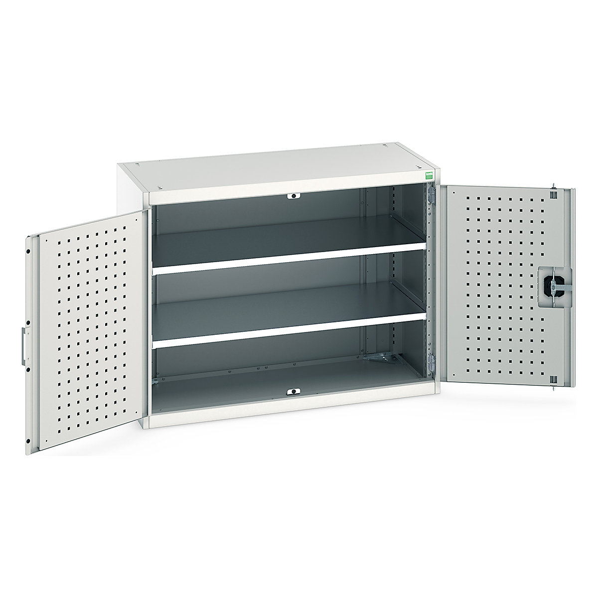Bott Cubio Cupboard with Perfo Lined Doors