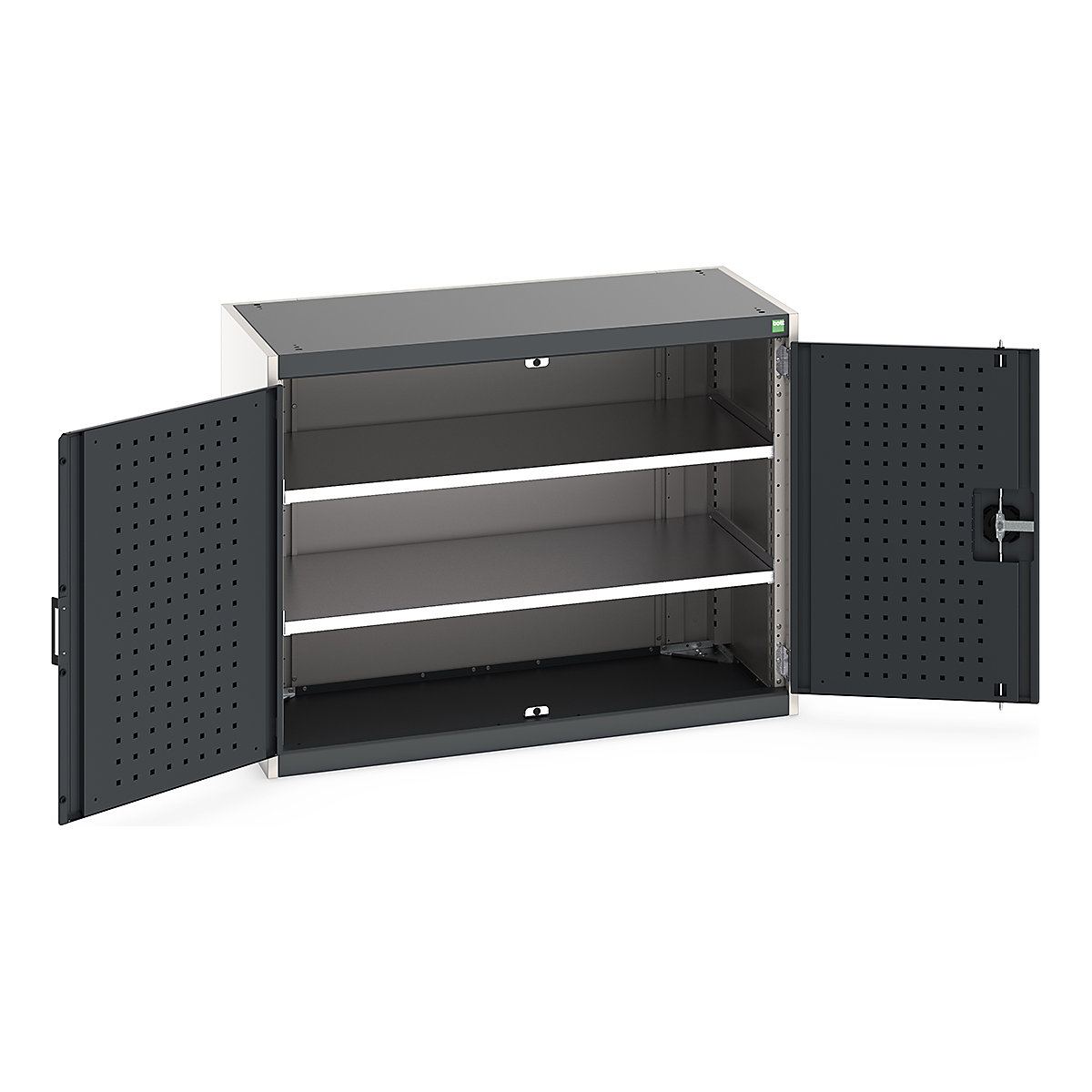 Bott Cubio Cupboard with Perfo Lined Doors