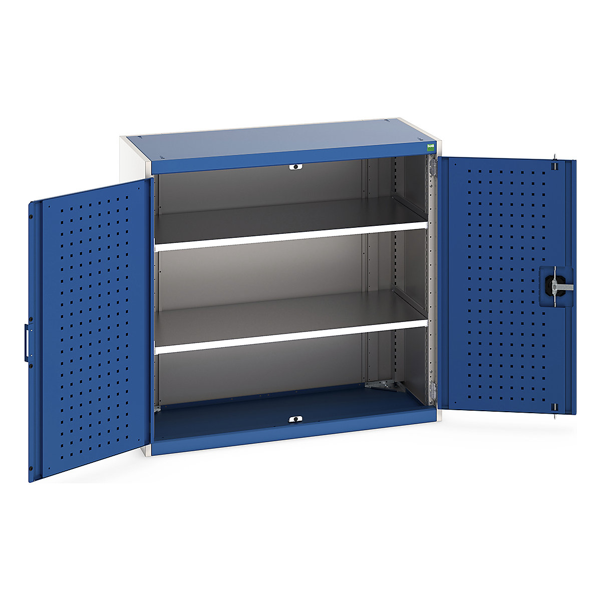 Bott Cubio Cupboard with Perfo Lined Doors
