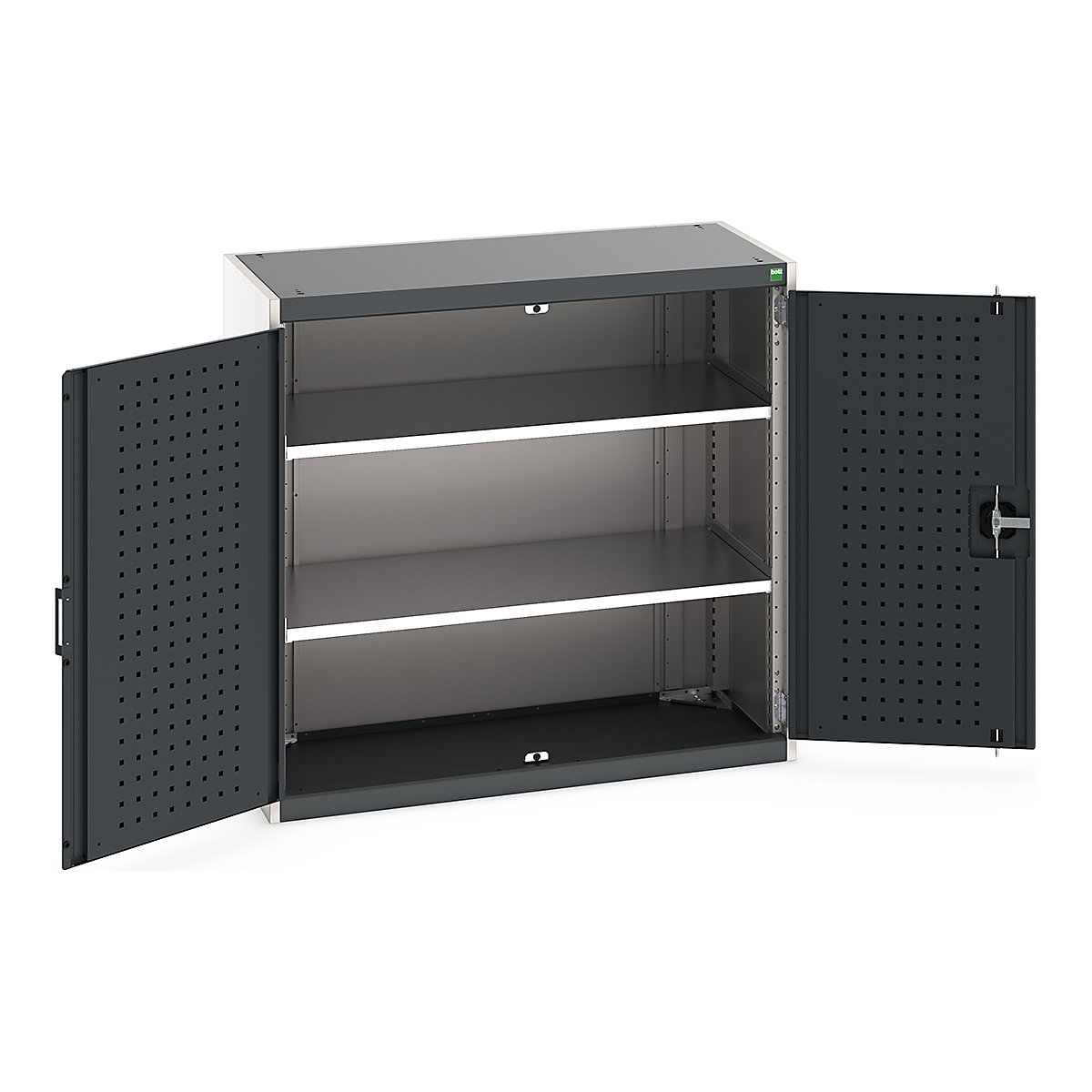 Bott Cubio Cupboard with Perfo Lined Doors