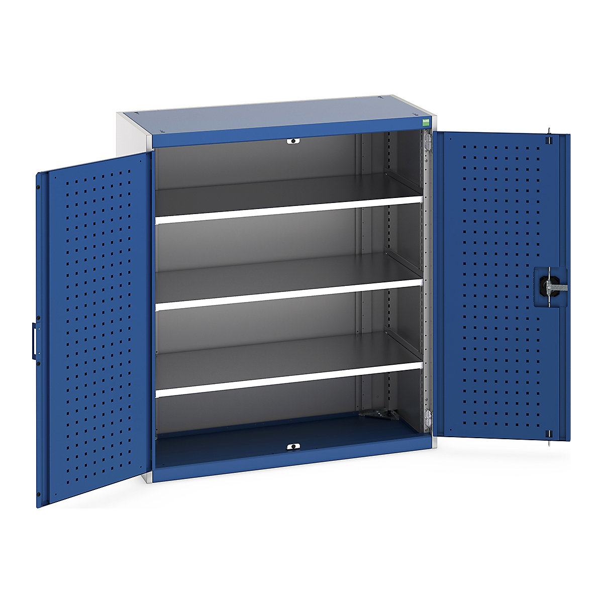 Bott Cubio Cupboard with Perfo Lined Doors