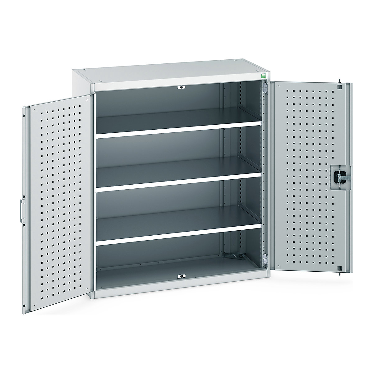 Bott Cubio Cupboard with Perfo Lined Doors