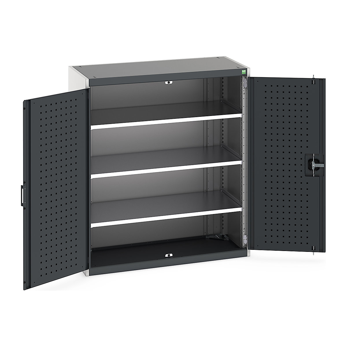 Bott Cubio Cupboard with Perfo Lined Doors