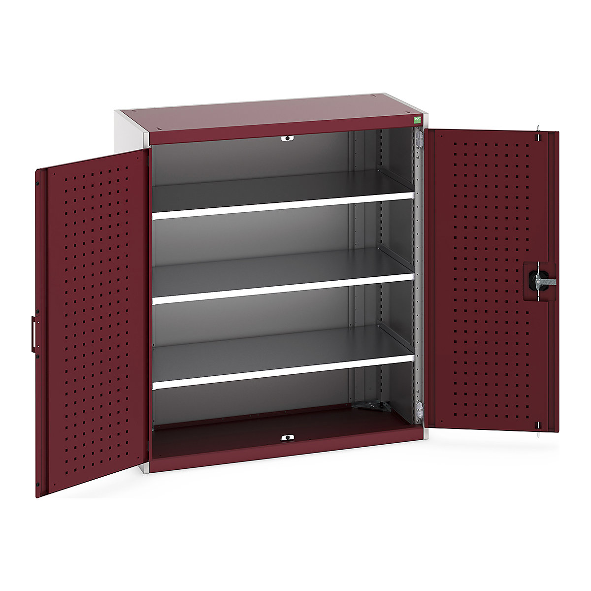 Bott Cubio Cupboard with Perfo Lined Doors